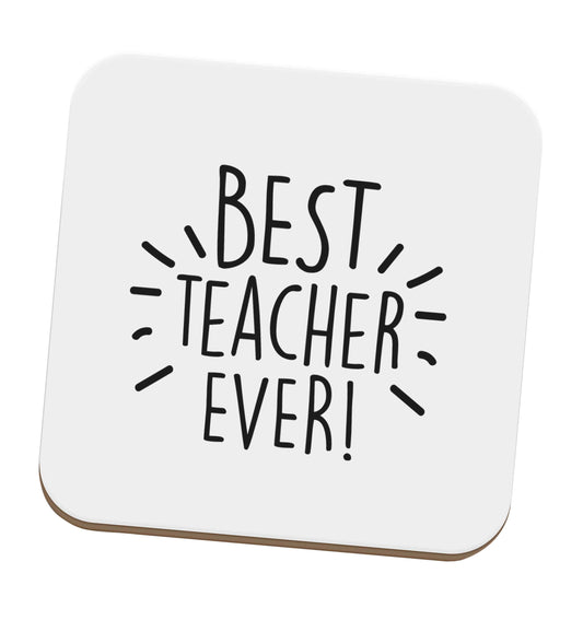 Best teacher ever! set of four coasters