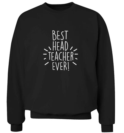 Best head teacher ever! adult's unisex black sweater 2XL