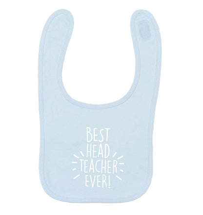 Best head teacher ever! pale blue baby bib