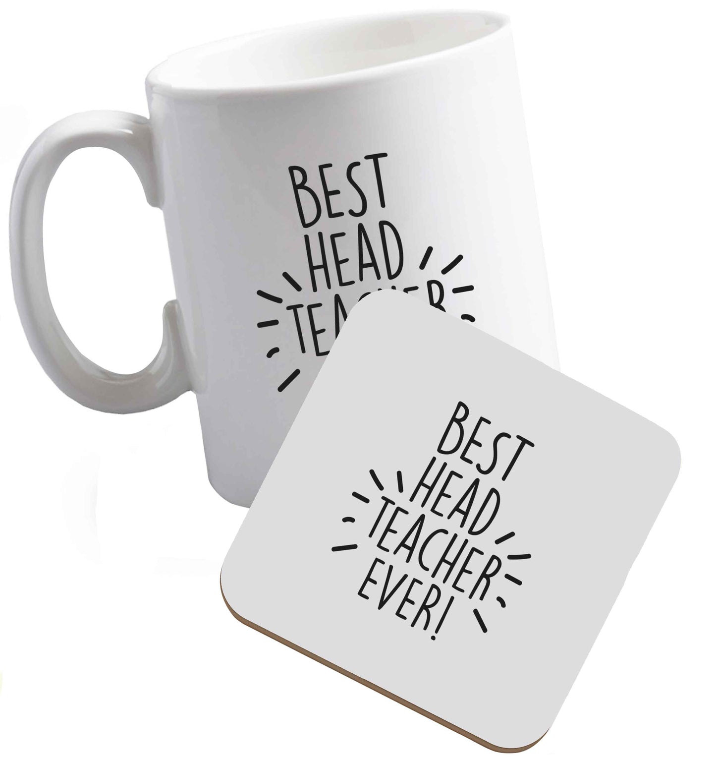 10 oz Tis The Season to Drink Whisky ceramic mug and coaster set right handed