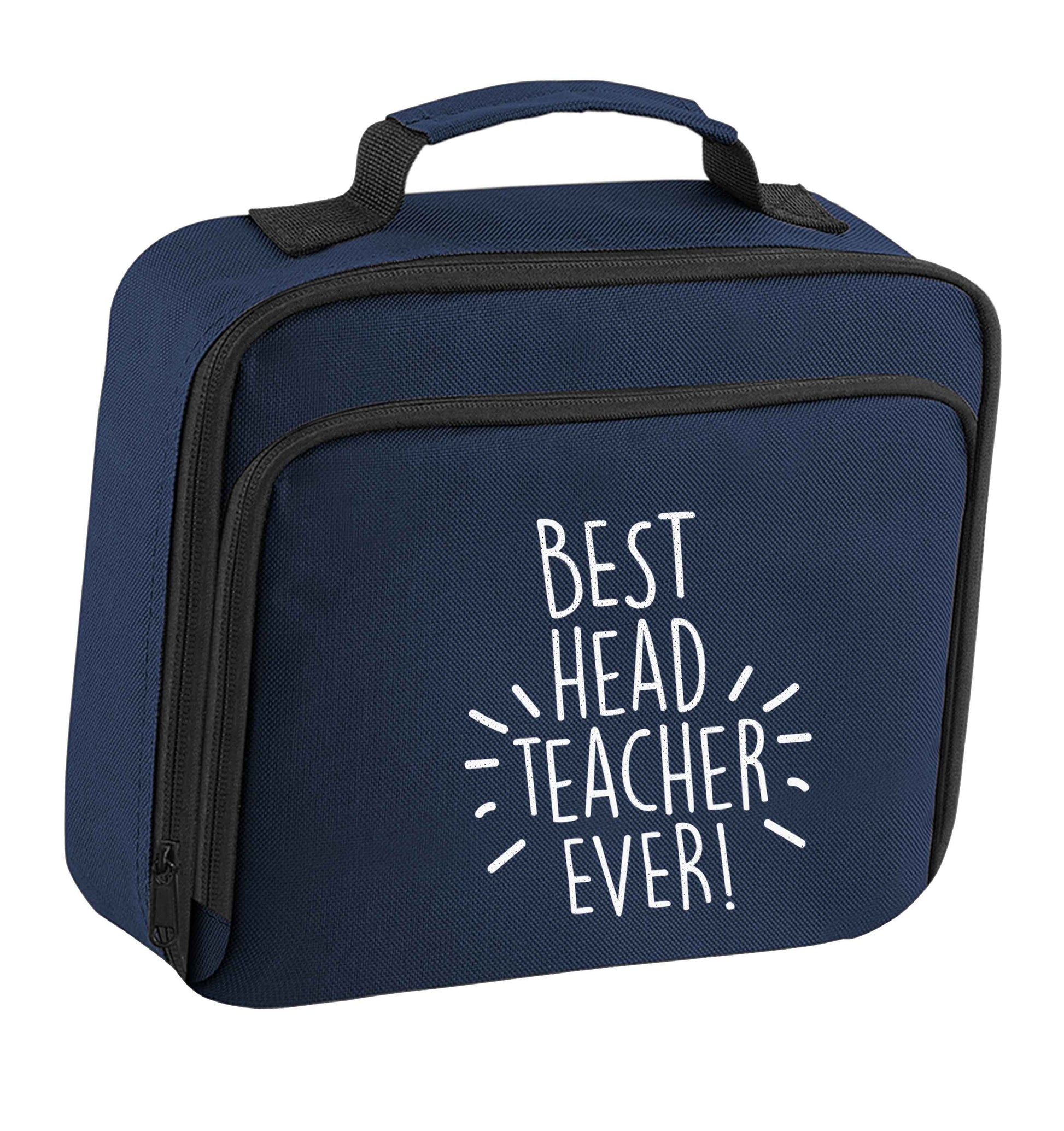 Best head teacher ever! insulated navy lunch bag cooler