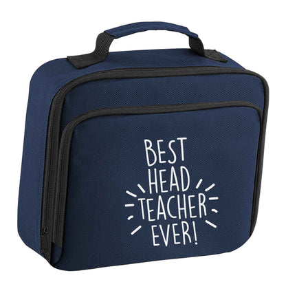 Best head teacher ever! insulated navy lunch bag cooler