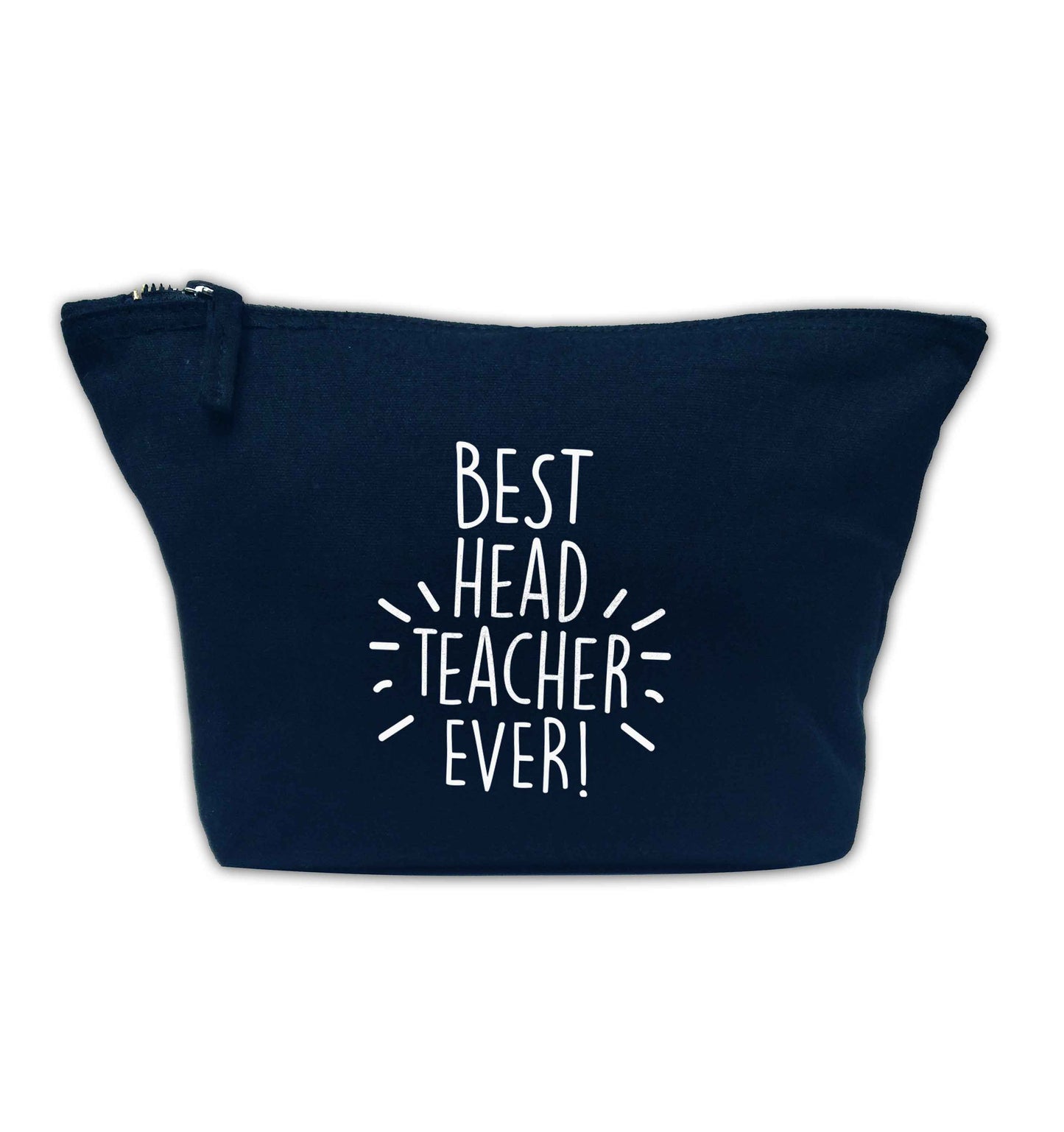 Best head teacher ever! navy makeup bag