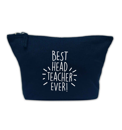 Best head teacher ever! navy makeup bag