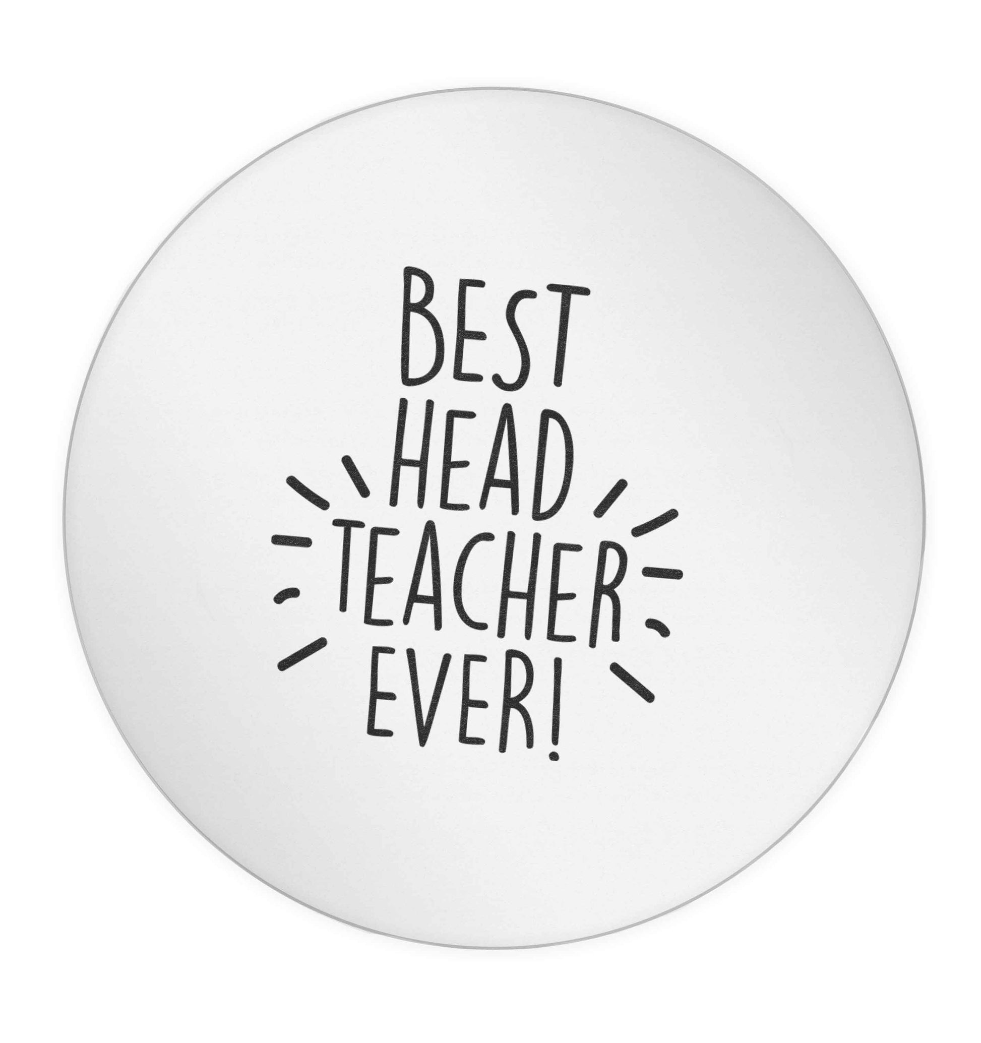 Best head teacher ever! 24 @ 45mm matt circle stickers