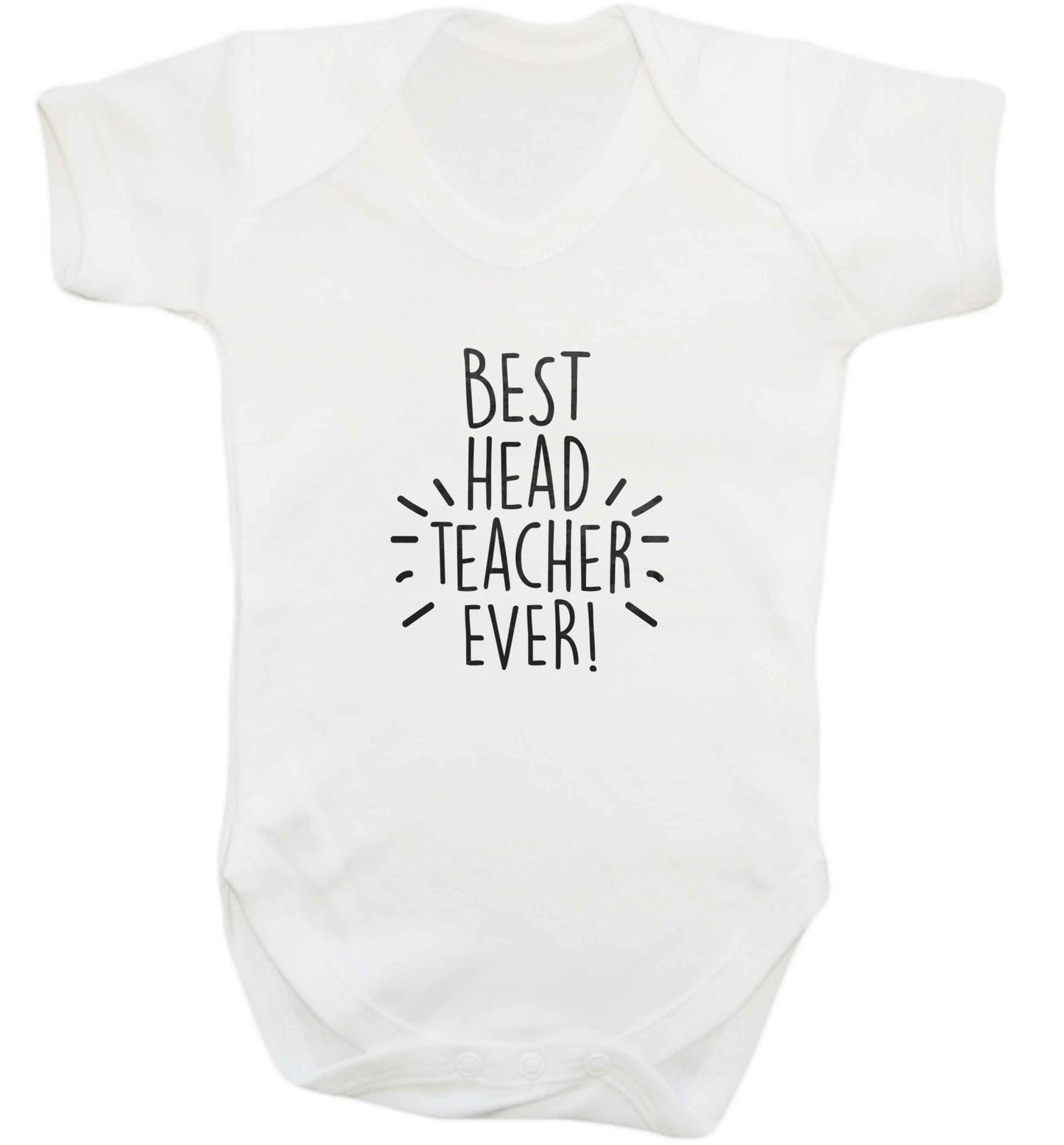 Best head teacher ever! baby vest white 18-24 months