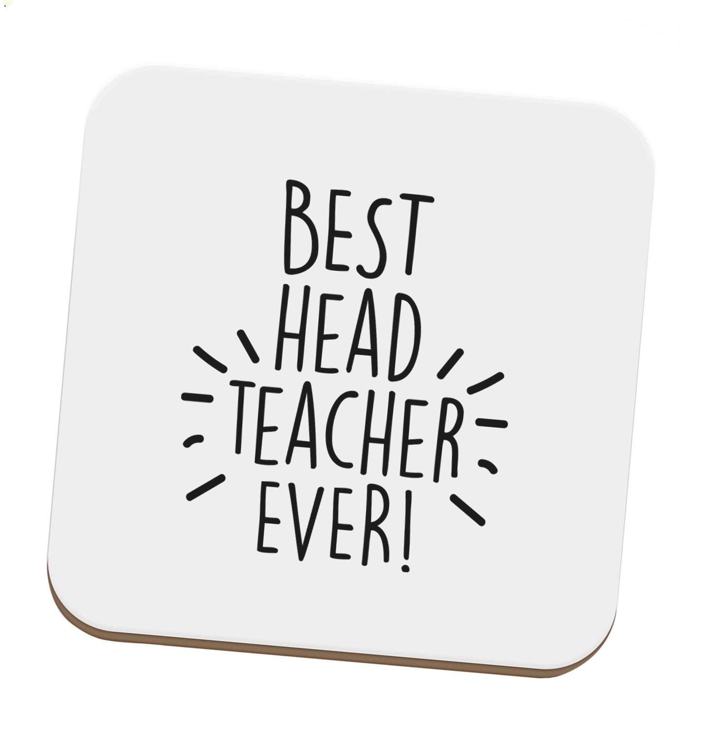 Best head teacher ever! set of four coasters