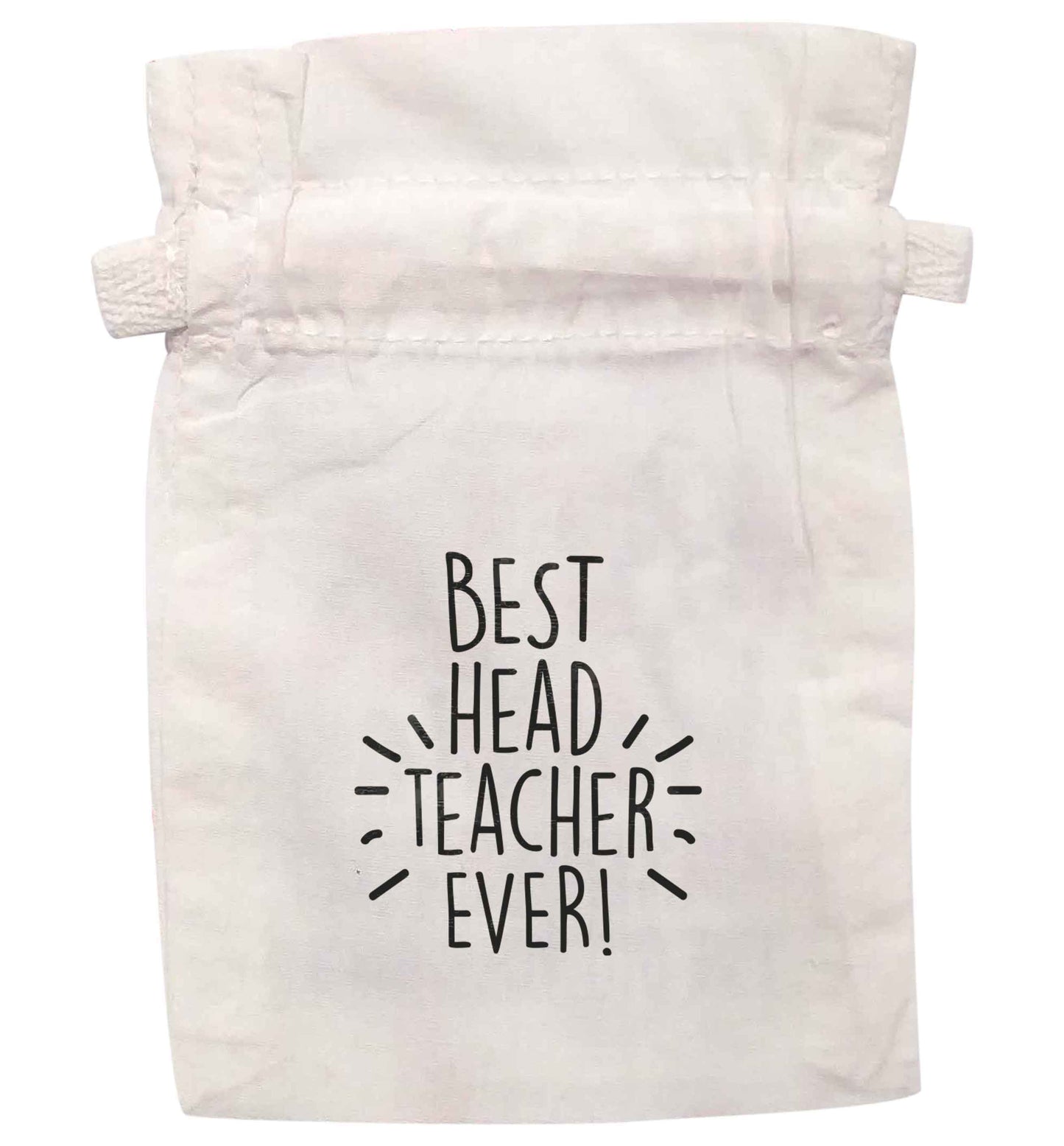 Best head teacher ever! | XS - L | Pouch / Drawstring bag / Sack | Organic Cotton | Bulk discounts available!