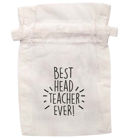 Best head teacher ever! | XS - L | Pouch / Drawstring bag / Sack | Organic Cotton | Bulk discounts available!