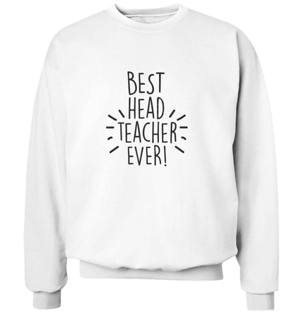 Best head teacher ever! adult's unisex white sweater 2XL