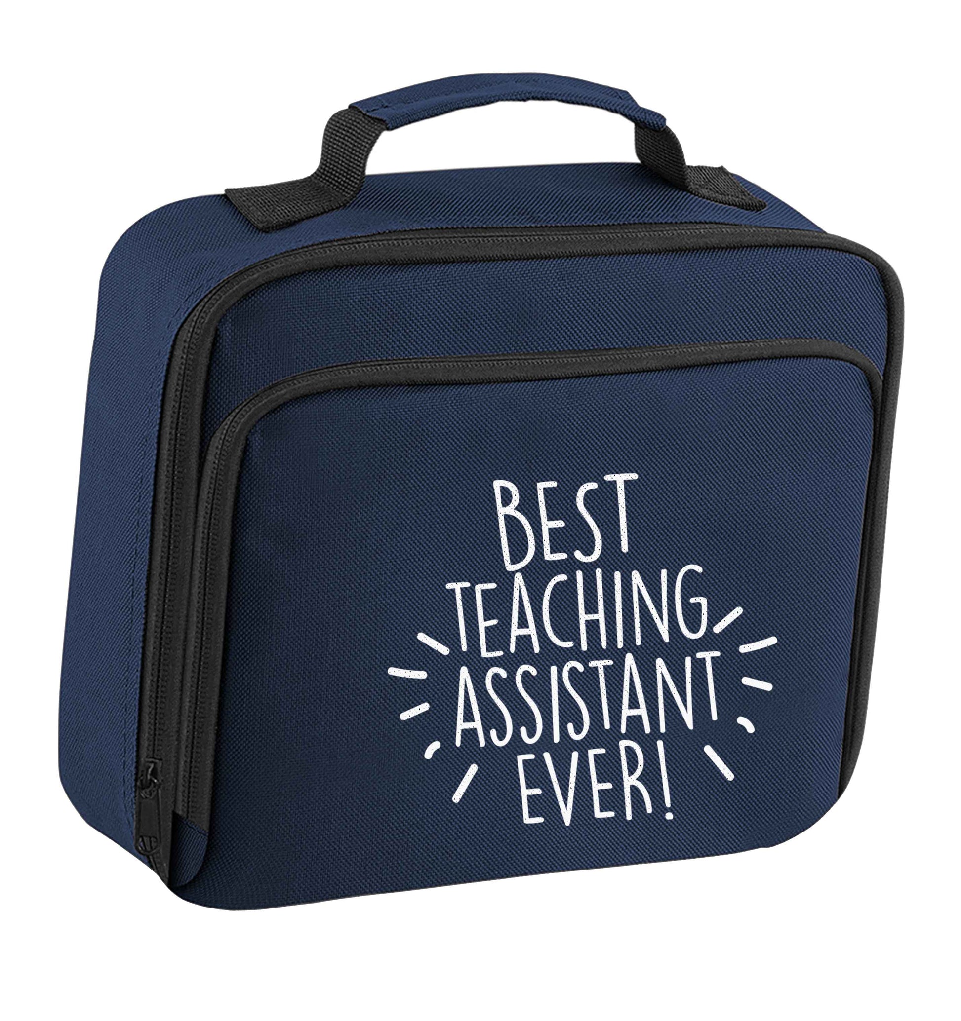 Best teaching assistant ever! insulated navy lunch bag cooler