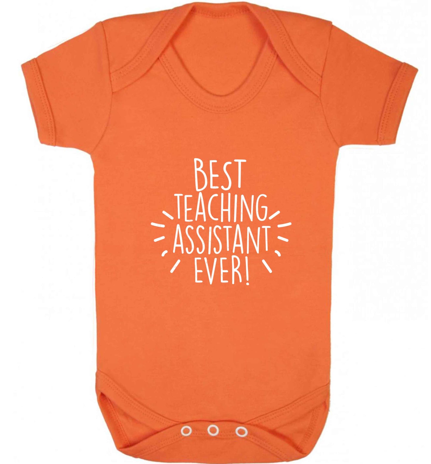 Best teaching assistant ever! baby vest orange 18-24 months