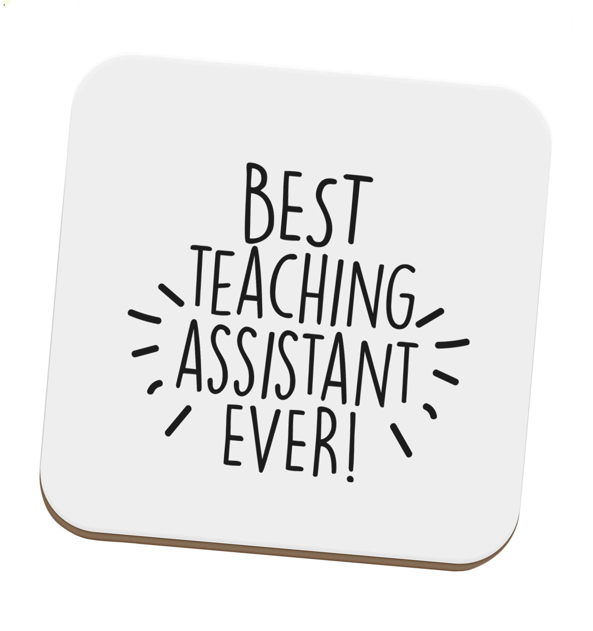 Best teaching assistant ever! set of four coasters