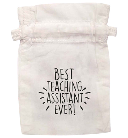 Best teaching assistant ever! | XS - L | Pouch / Drawstring bag / Sack | Organic Cotton | Bulk discounts available!