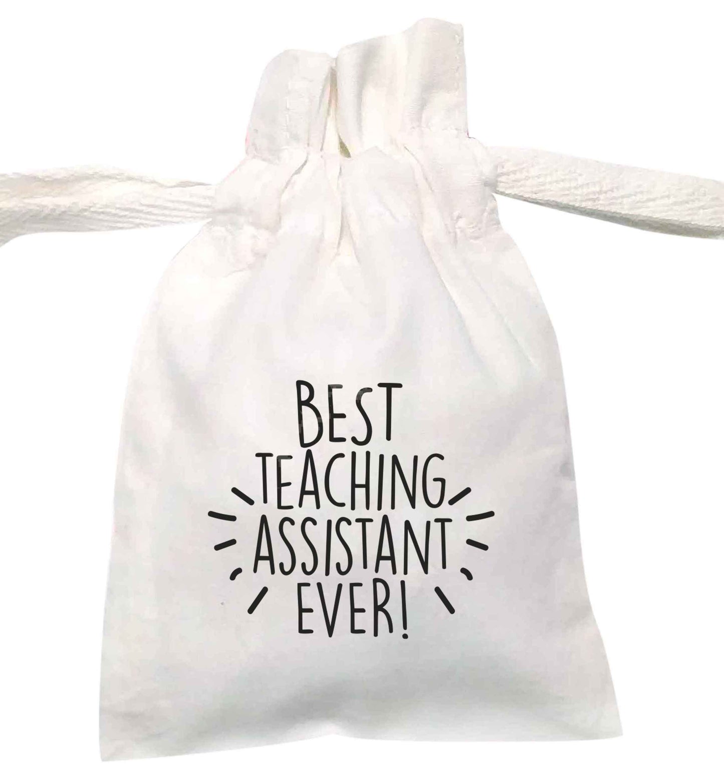 Best teaching assistant ever! | XS - L | Pouch / Drawstring bag / Sack | Organic Cotton | Bulk discounts available!