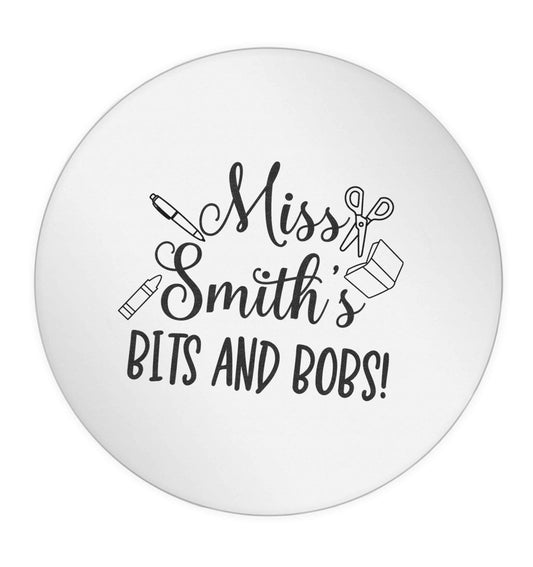 Miss personalised teachers bits and bobs 24 @ 45mm matt circle stickers