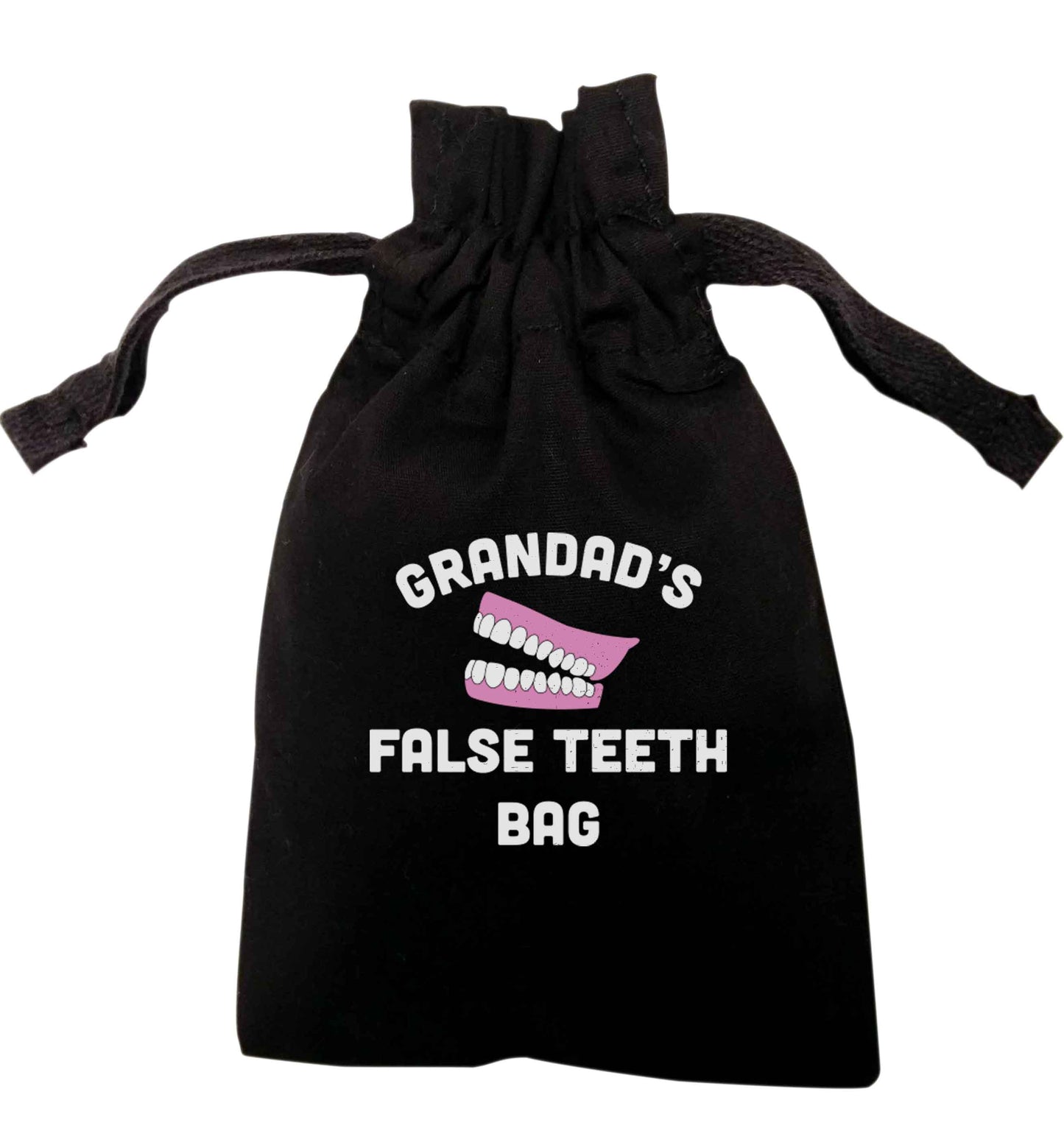 Grandads false teeth bag | XS - L | Pouch / Drawstring bag / Sack | Organic Cotton | Bulk discounts available!