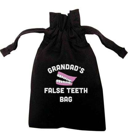 Grandads false teeth bag | XS - L | Pouch / Drawstring bag / Sack | Organic Cotton | Bulk discounts available!