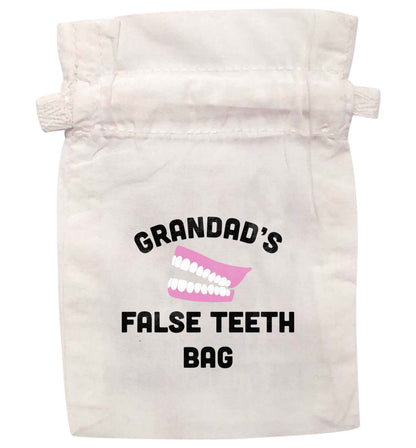 Grandmas false teeth bag | XS - L | Pouch / Drawstring bag / Sack | Organic Cotton | Bulk discounts available!