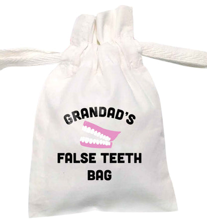 Grandmas false teeth bag | XS - L | Pouch / Drawstring bag / Sack | Organic Cotton | Bulk discounts available!