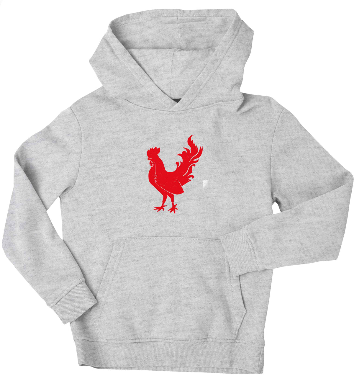 Rooster children's grey hoodie 12-13 Years