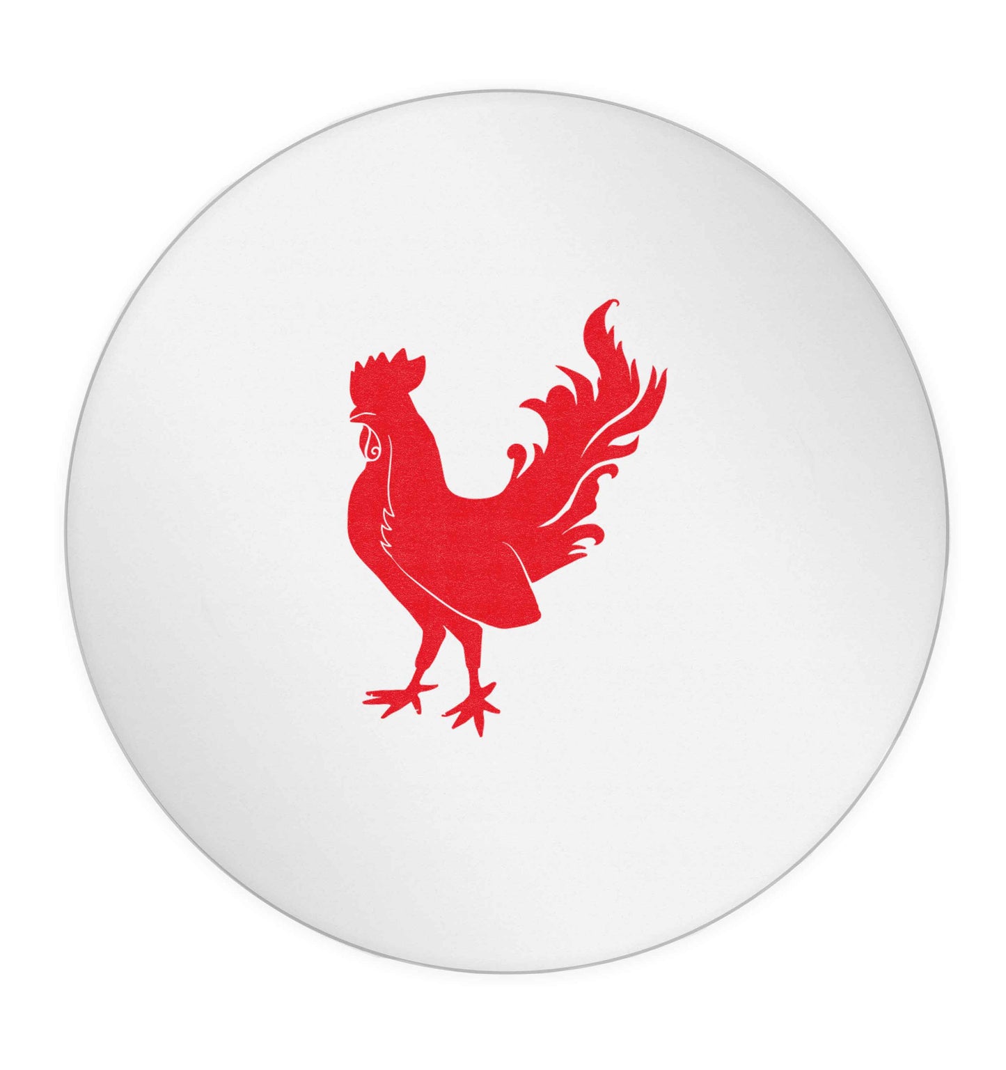 Rooster 24 @ 45mm matt circle stickers