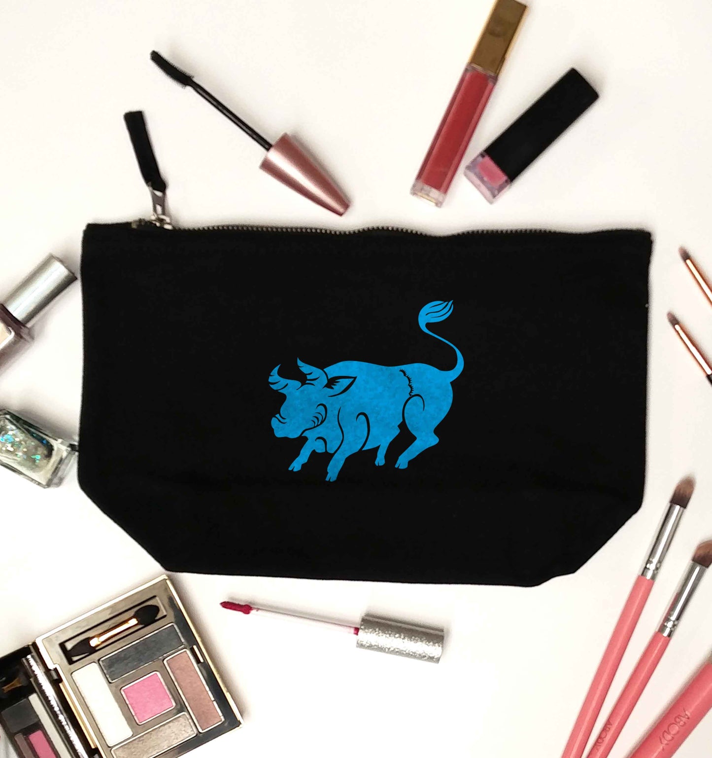 Blue ox black makeup bag