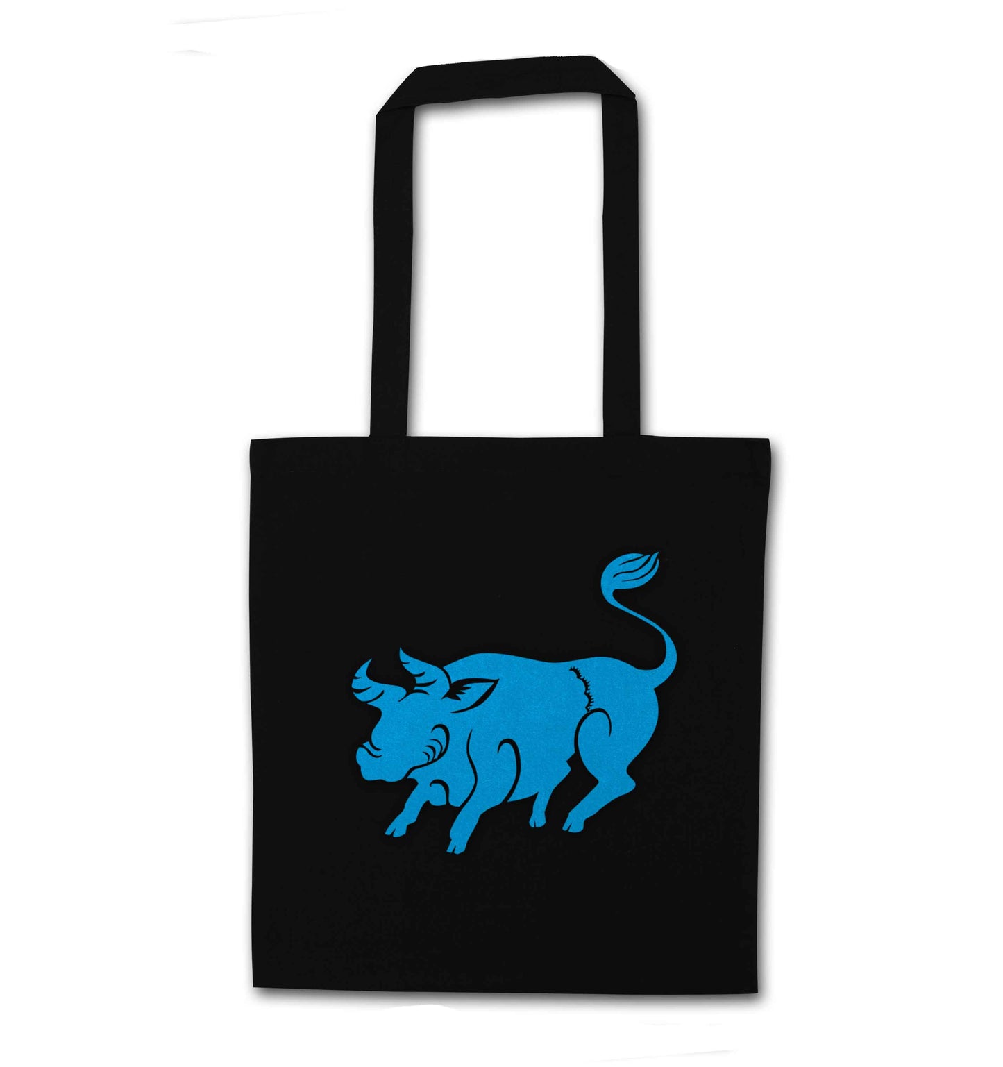 Pig face black tote bag