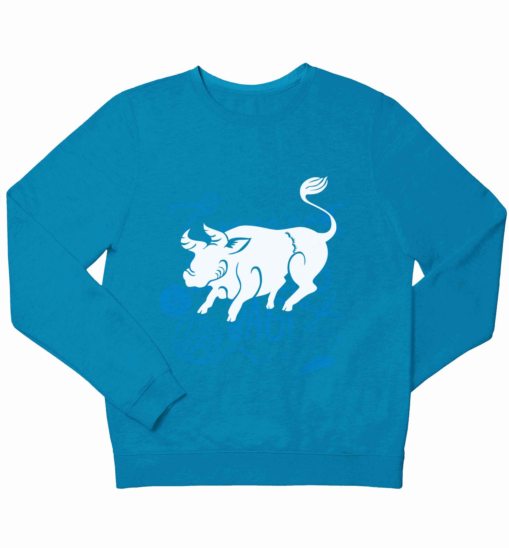 Blue ox children's blue sweater 12-13 Years