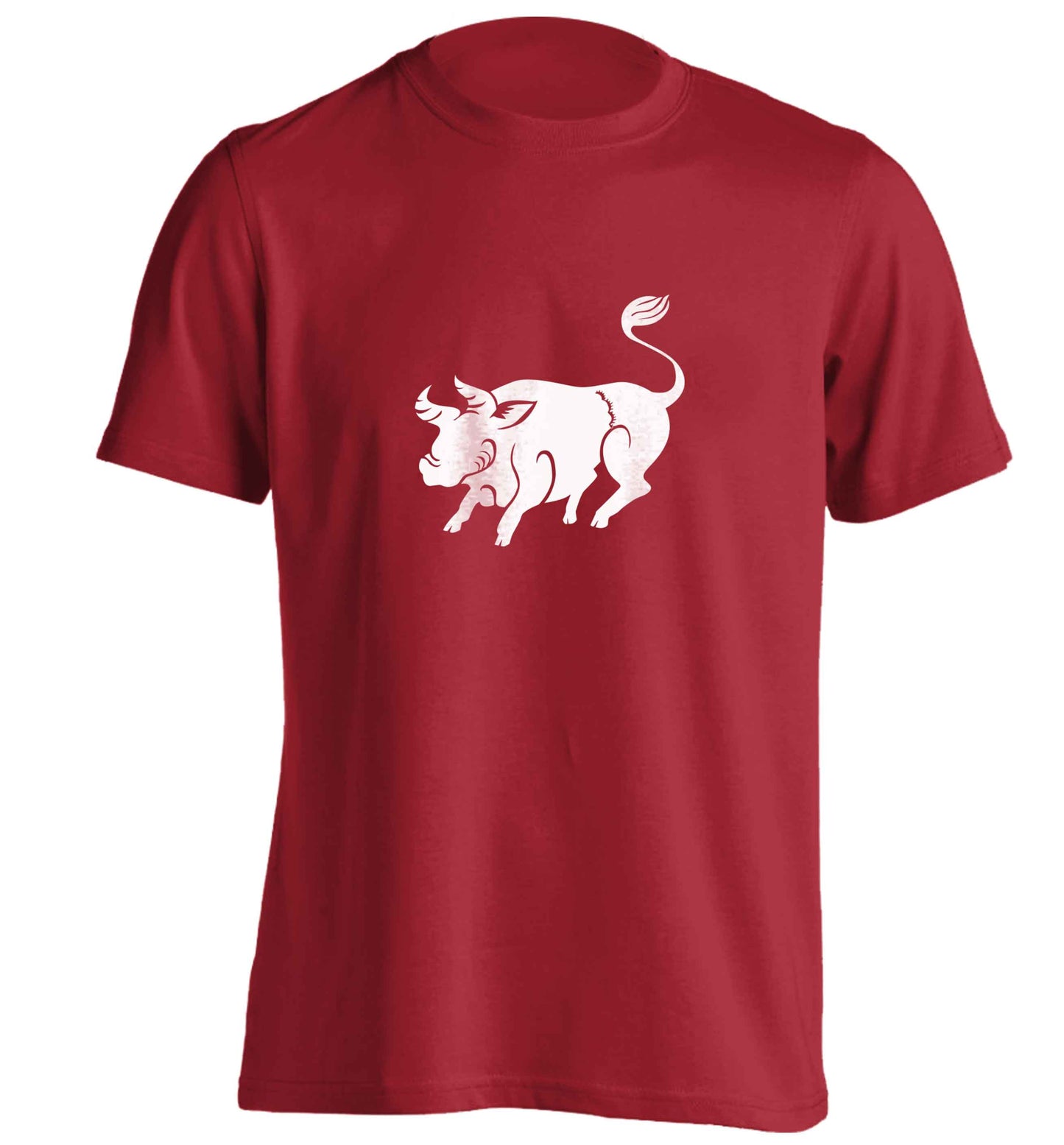Pig face adults unisex red Tshirt 2XL