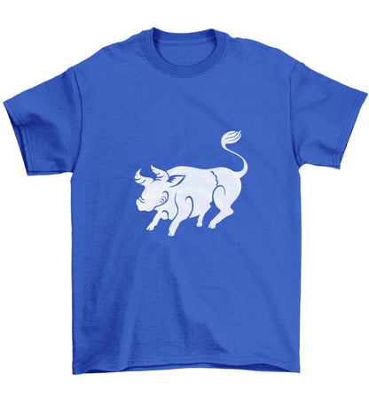 Pig face Children's blue Tshirt 12-13 Years