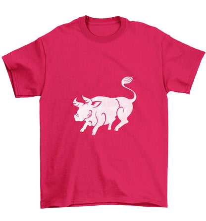 Pig face Children's pink Tshirt 12-13 Years
