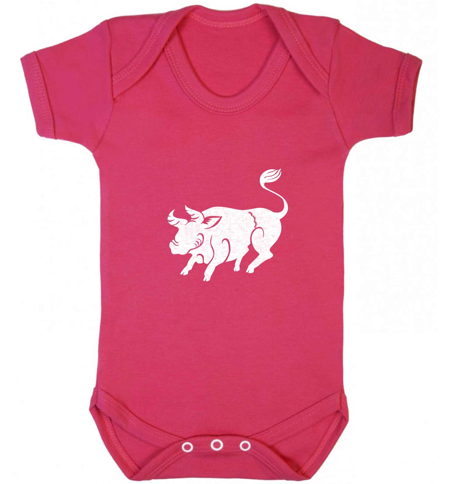 Pig face baby vest dark pink 18-24 months