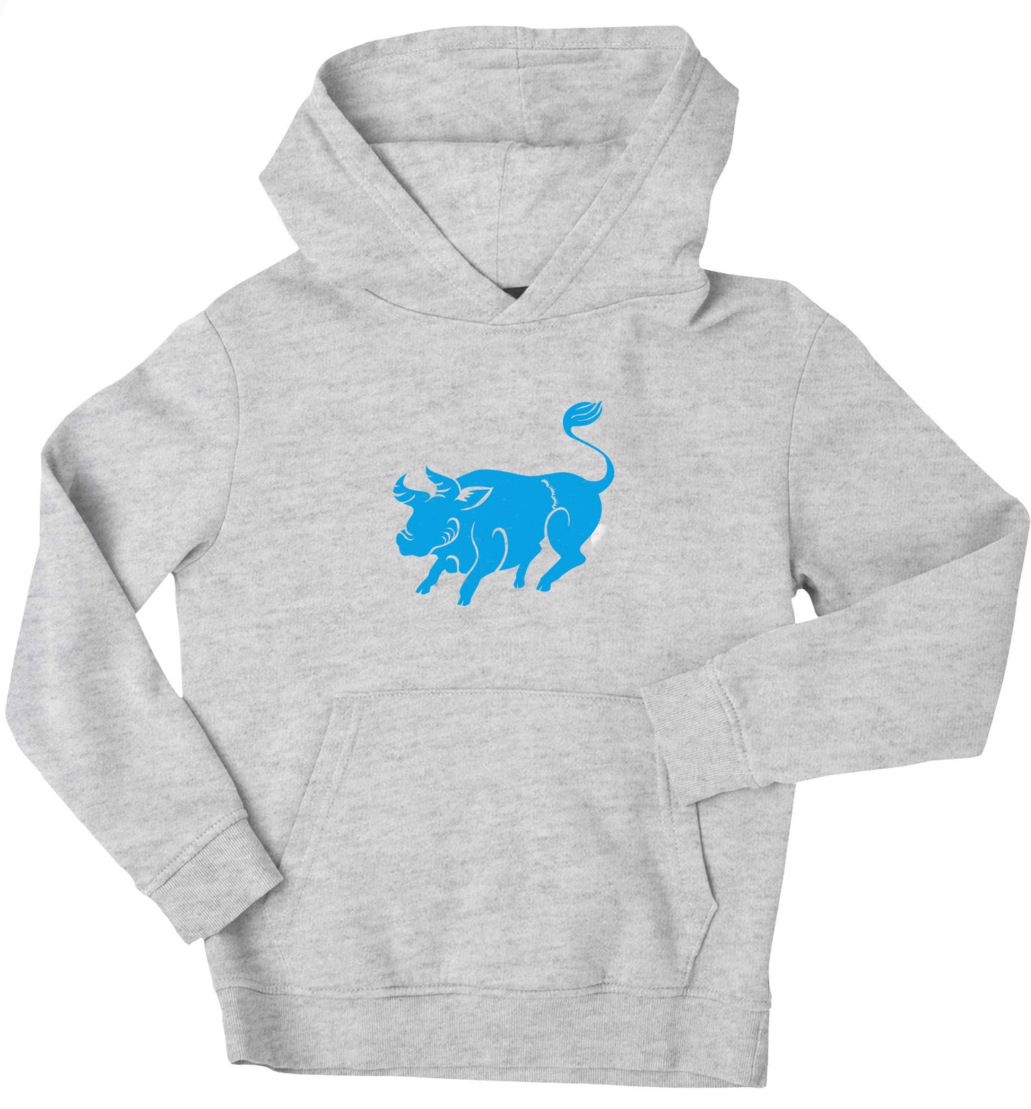 Blue ox children's grey hoodie 12-13 Years
