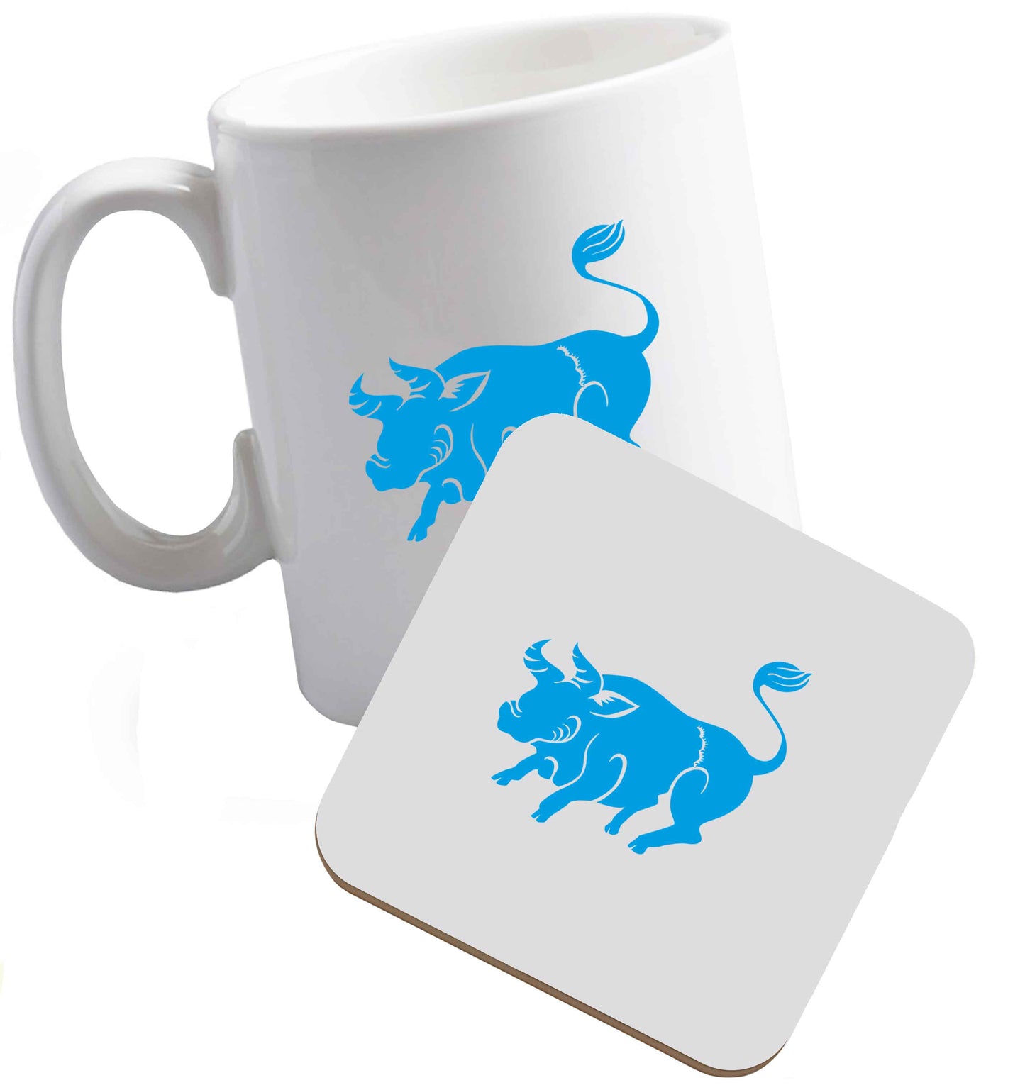 10 oz Tis The Season to Drink Whisky ceramic mug and coaster set right handed