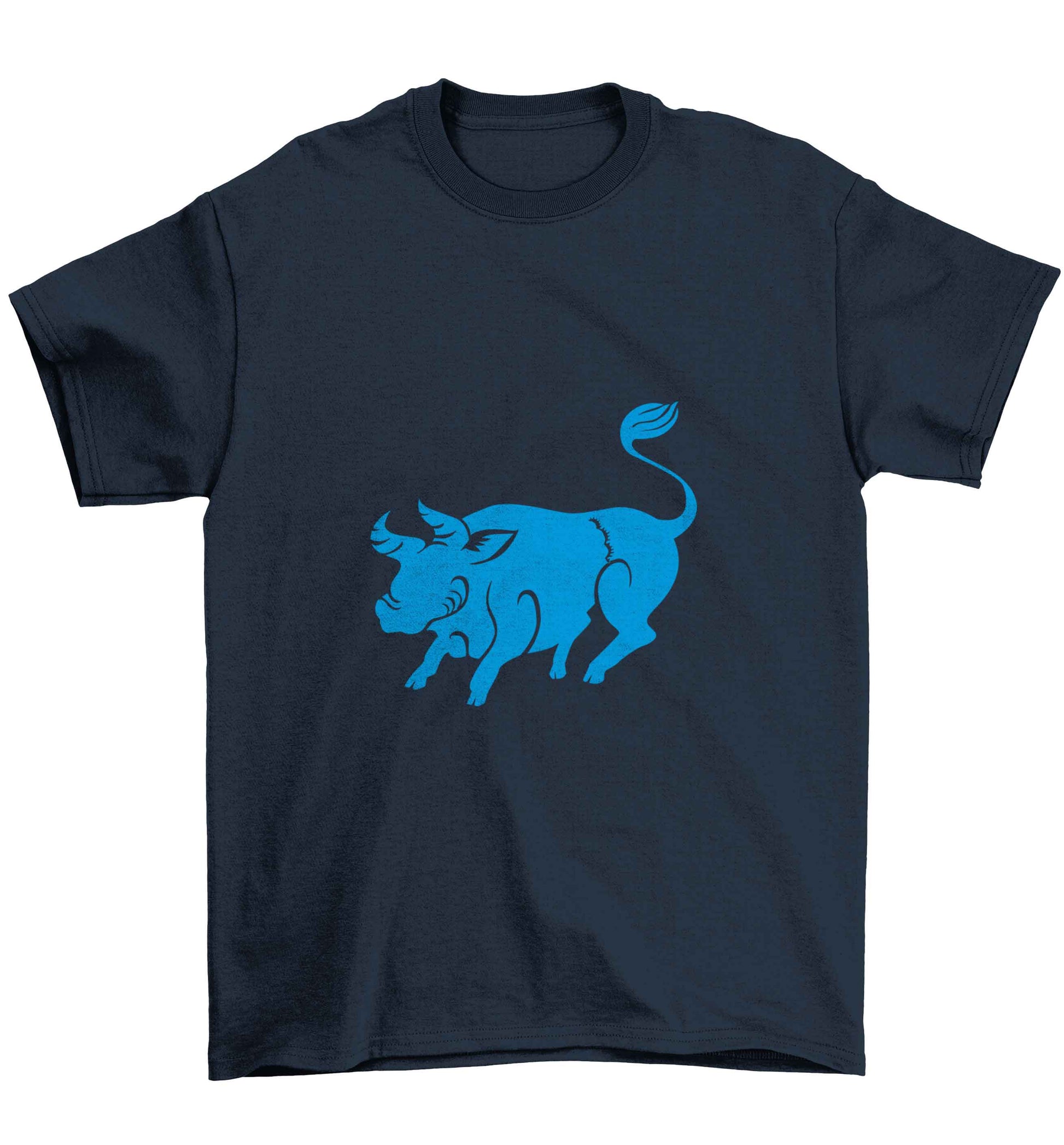 Blue ox Children's navy Tshirt 12-13 Years