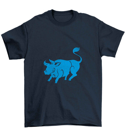 Pig face Children's navy Tshirt 12-13 Years