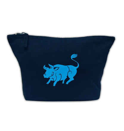 Blue ox navy makeup bag