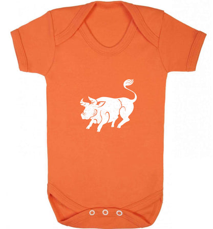 Pig face baby vest orange 18-24 months