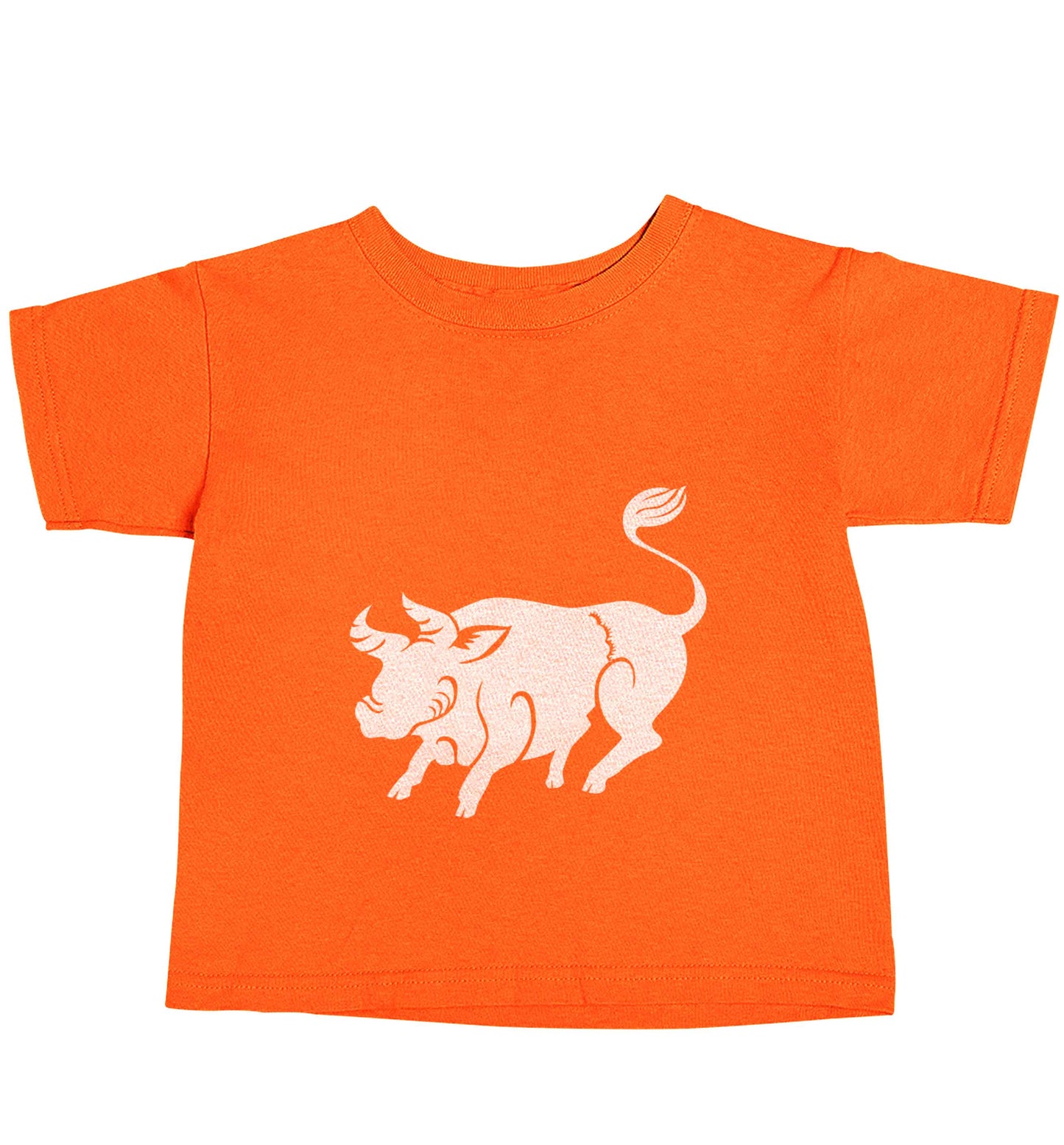 Blue ox orange baby toddler Tshirt 2 Years