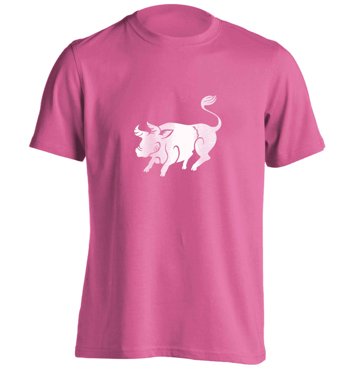 Blue ox adults unisex pink Tshirt 2XL