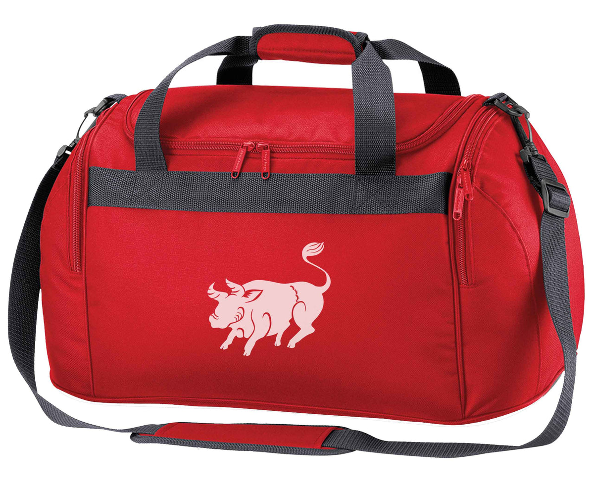 Pig face red holdall / duffel bag