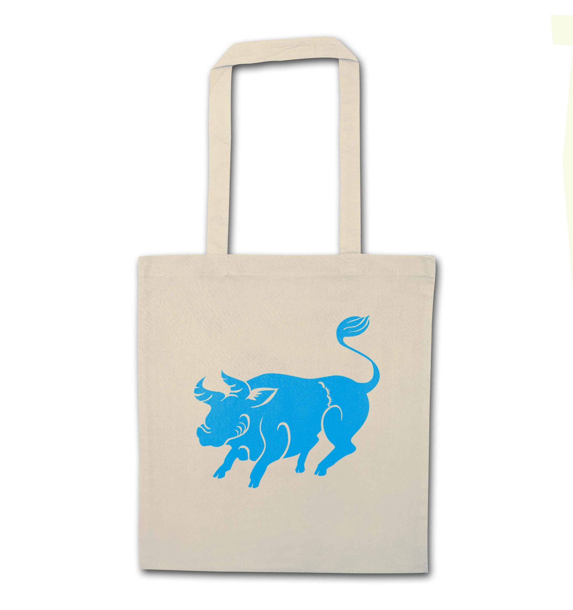 Pig face natural tote bag