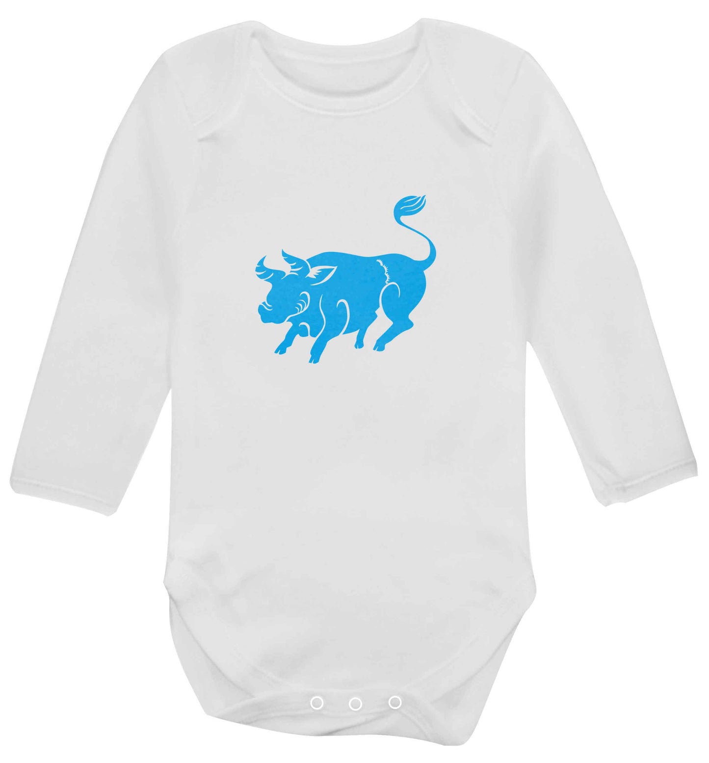 Pig face baby vest long sleeved white 6-12 months