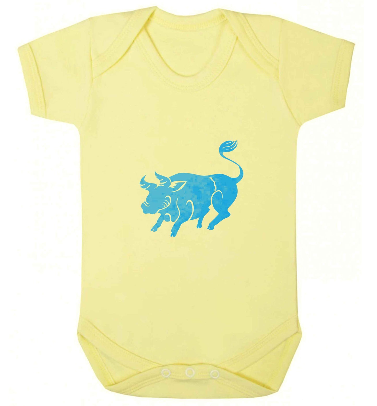 Pig face baby vest pale yellow 18-24 months