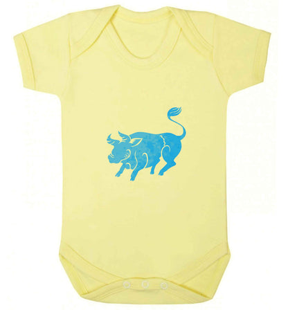 Pig face baby vest pale yellow 18-24 months