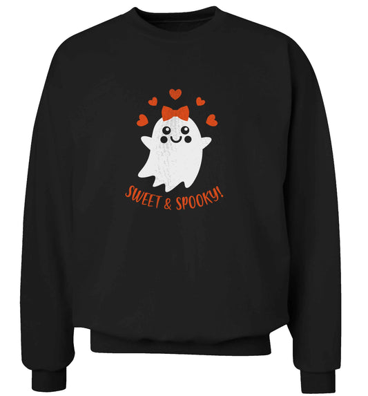 Sweet and spooky adult's unisex black sweater 2XL