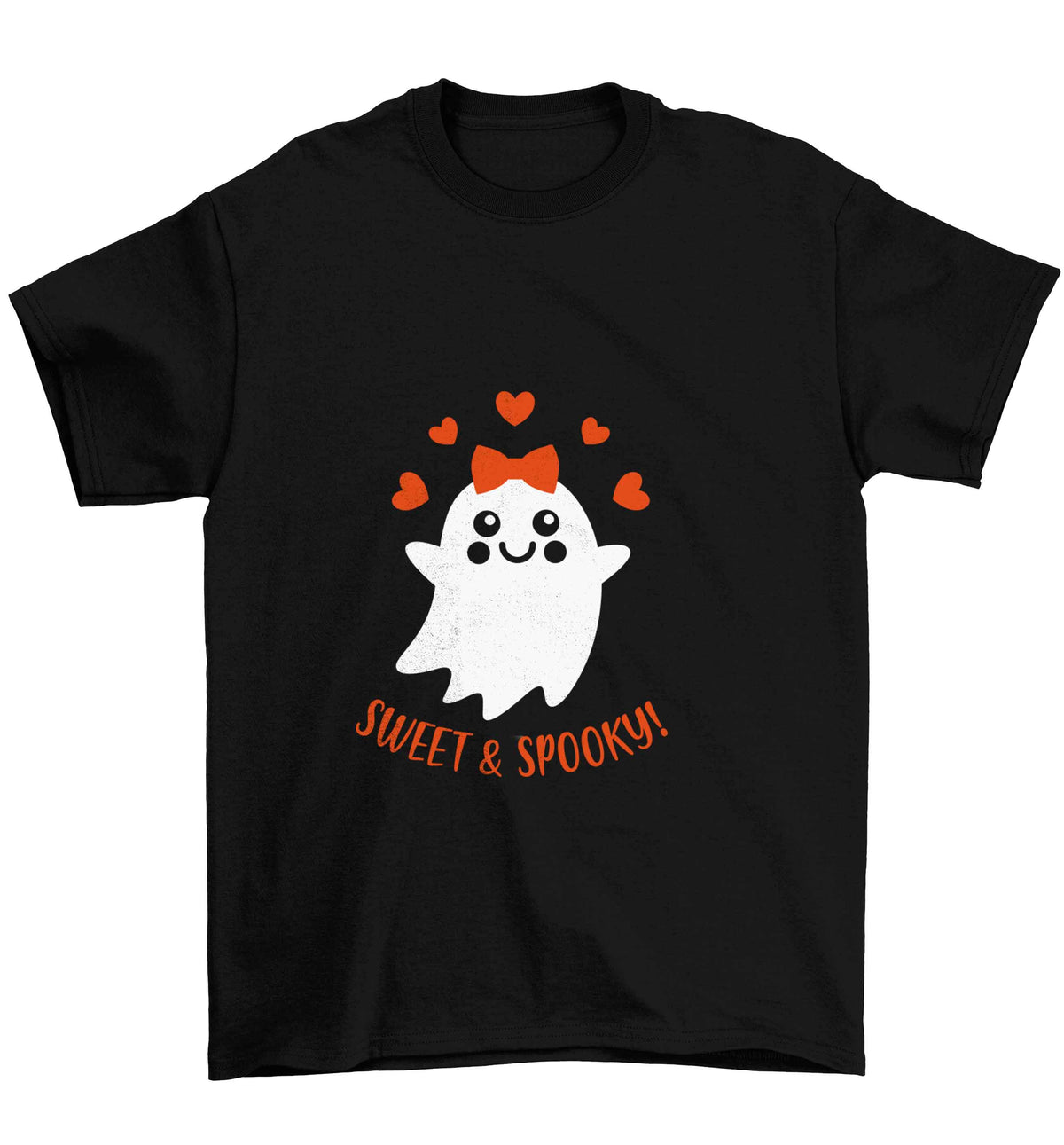 Sweet and spooky Children's black Tshirt 12-13 Years