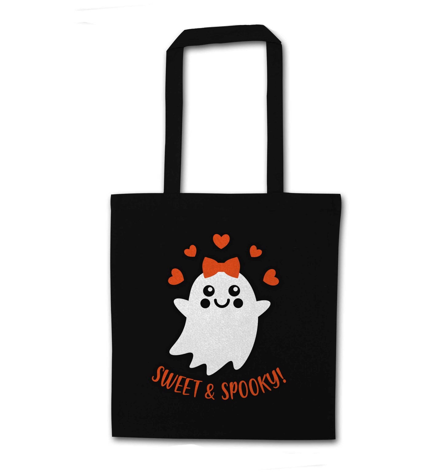 Sweet and spooky black tote bag