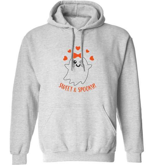 Sweet and spooky adults unisex grey hoodie 2XL